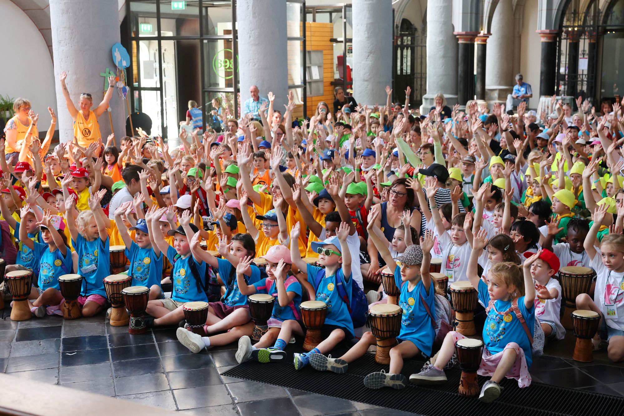 In der Citykirche stand Trommeln auf dem Programm. (c) Bistum Aachen/Andreas Steindl
