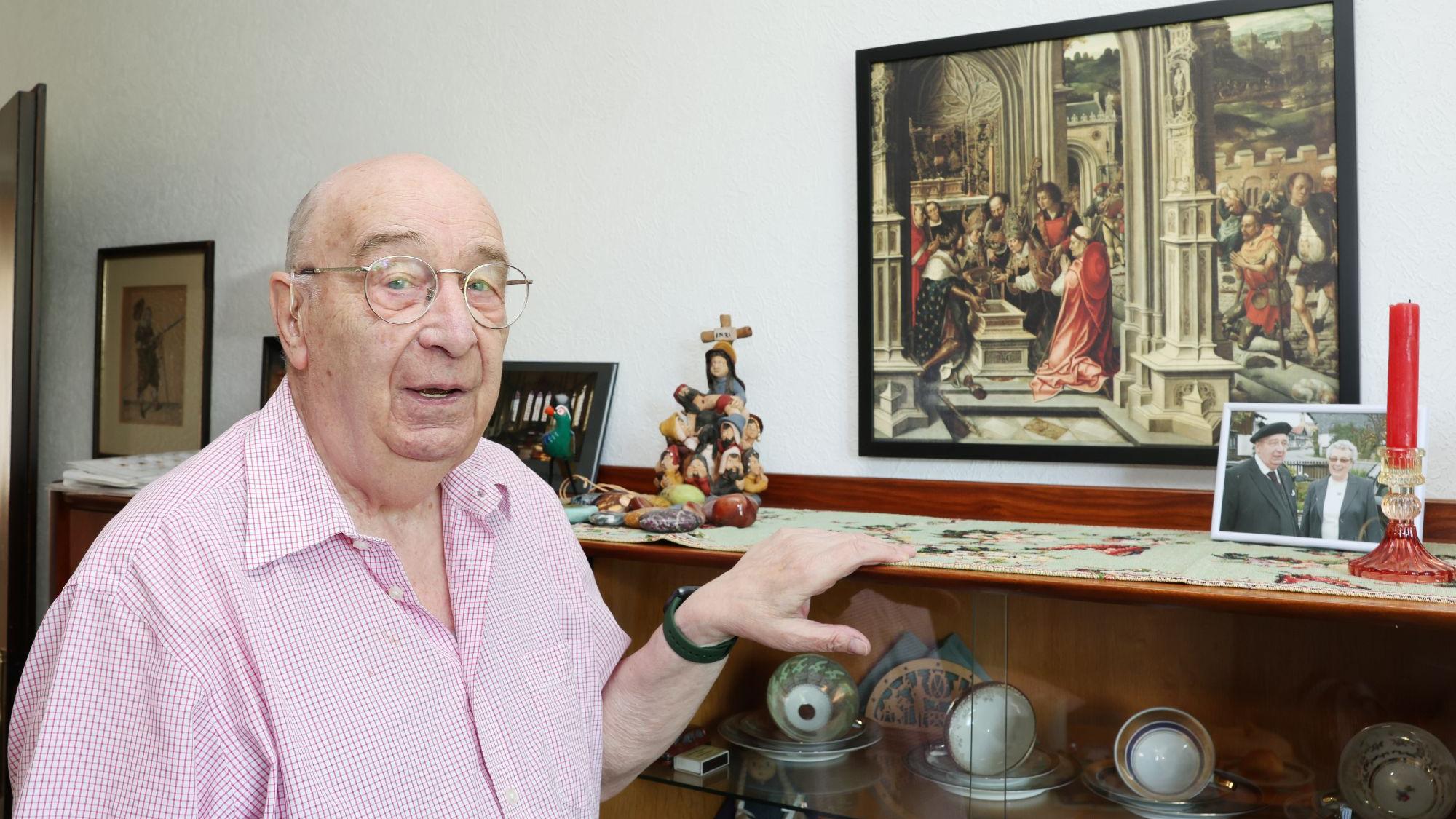 Erinnert sich an seine Teilnahme an der Heiligtumsfahrt 1955: Sebastian Elverfeldt. (c) Bistum Aachen/Andreas Steindl
