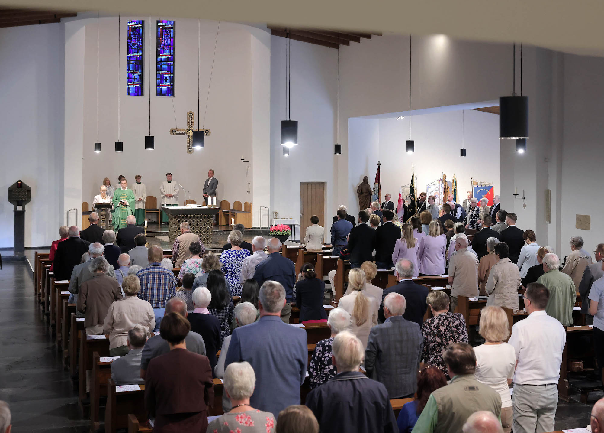 Ein Festgottesdienst in der Kirche St. Josef Traar eröffnete die Feier zum 125-jährigen Bestehen der KAB-Gruppe. (c) Dirk Jochmann