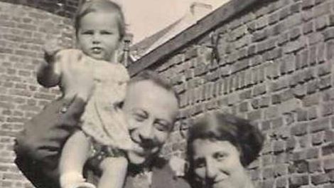 Alwin und Selma Gottschalk mit ihrer Tochter Dina 1934