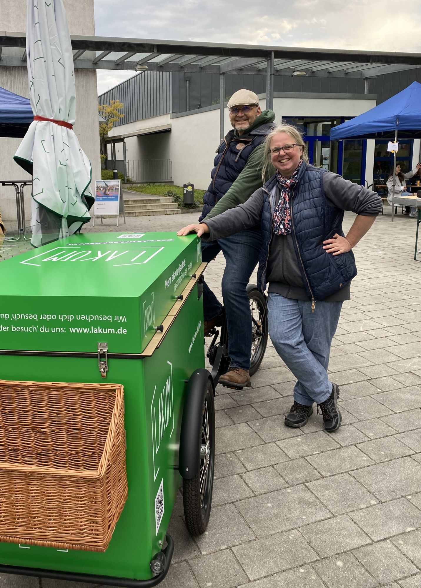 Ersti-Fest fertig Bike mit Katja und Matthias klein (c) Lakum Katholisches Hochschulzentrum