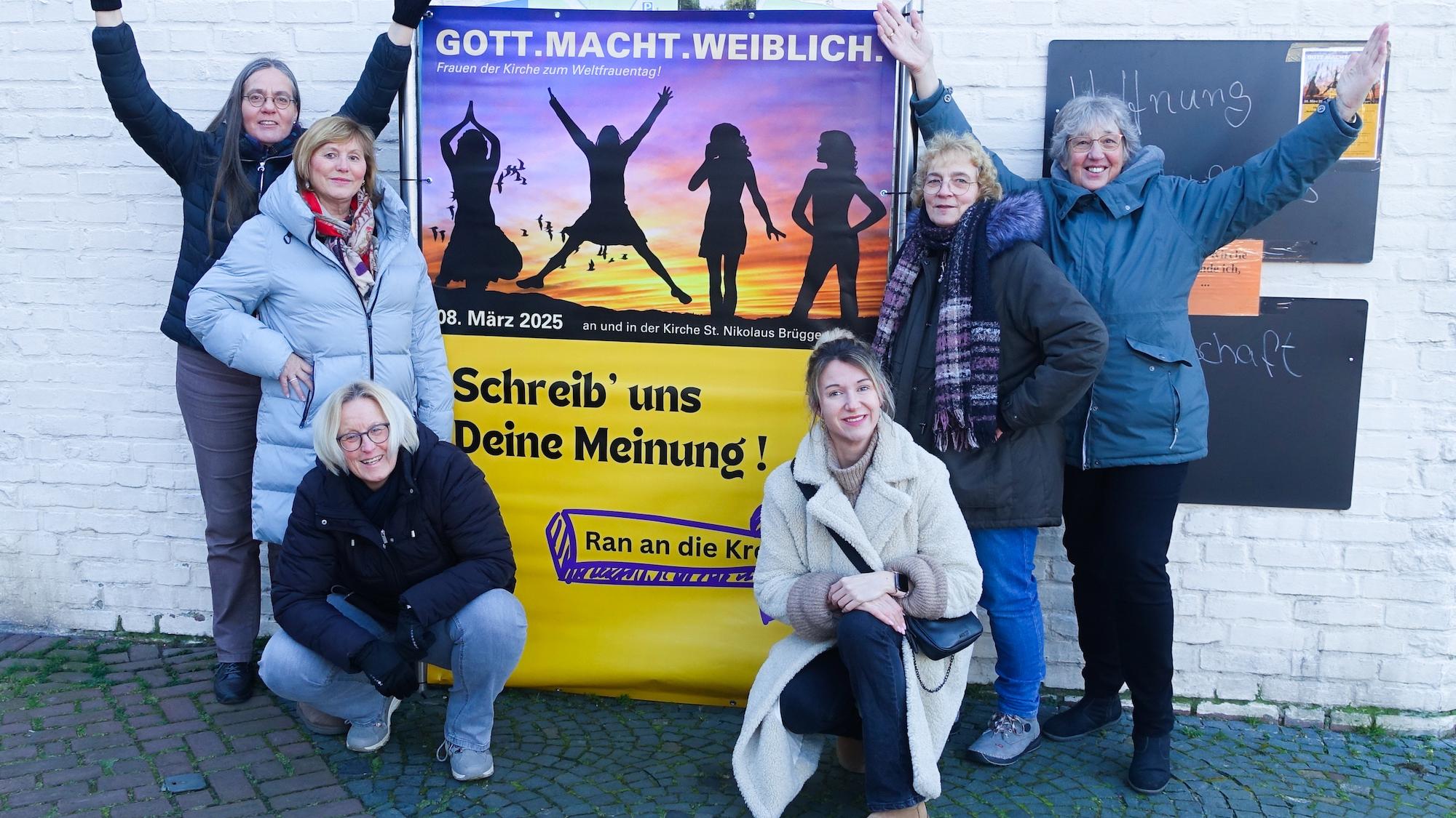 Das Team von links nach rechts: Gemeindereferentin Katrin Hollmann, Monika Wolf, Michaela Bongartz, Luca Bongartz, Beate Schmitz und Ingrid Graw. (c) privat