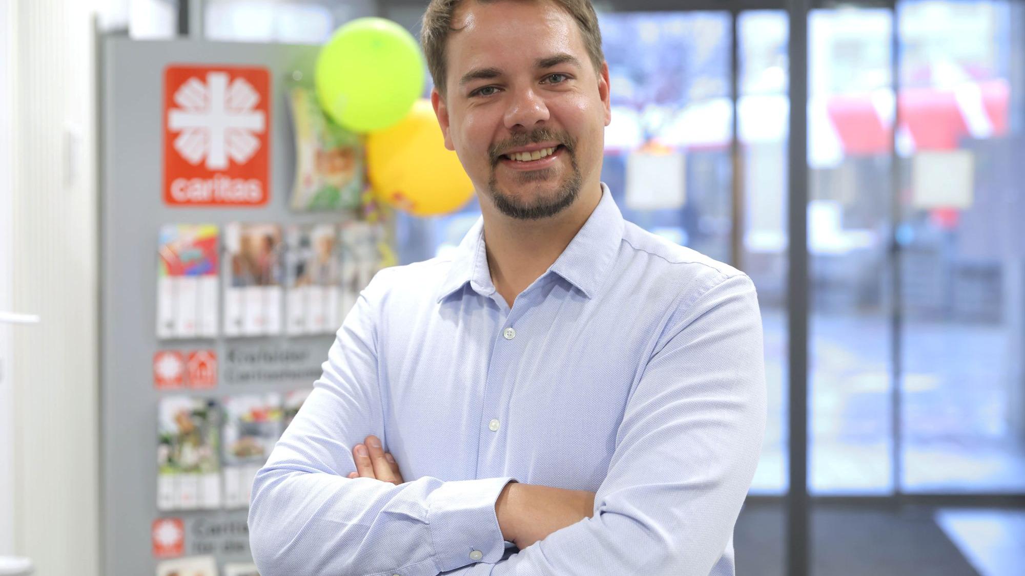 „Ich möchte, dass in drei Jahren jeder das Zentrum kennt“, ist ein Ziel von Mirco Brönstrup. (c) Dirk Jochmann