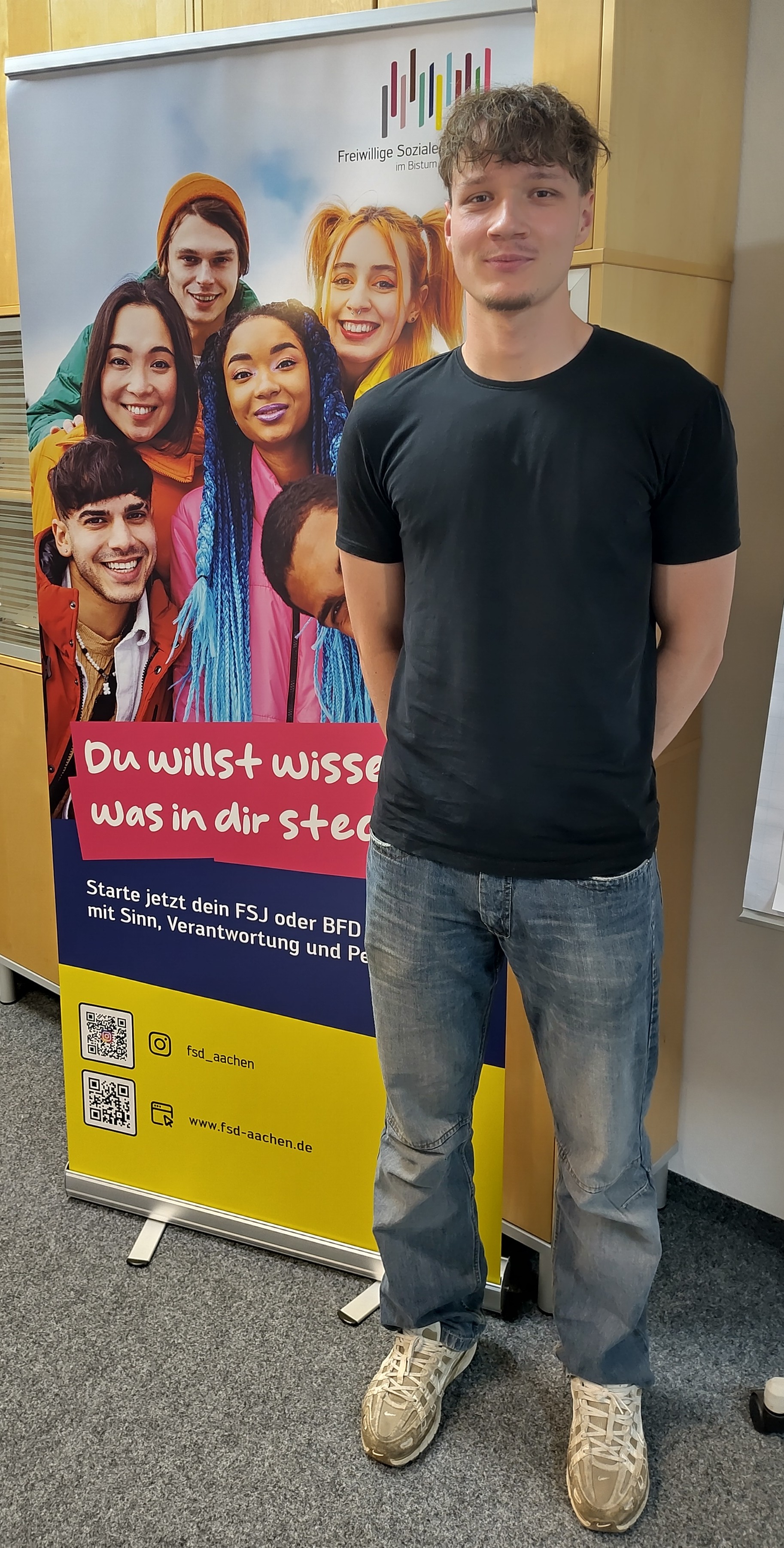Leistet in Aachen ein freiwilliges soziales Jahr: Frithjof Lücking aus Lüneburg. (c) Kathrin Albrecht