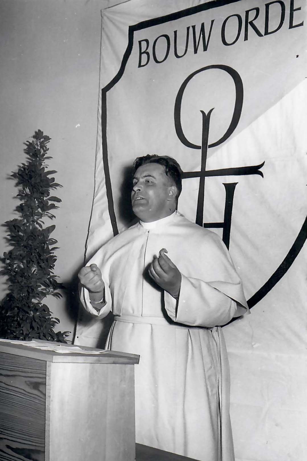 Bauorden-Gründer Pater Werenfried. (c) Bauorden