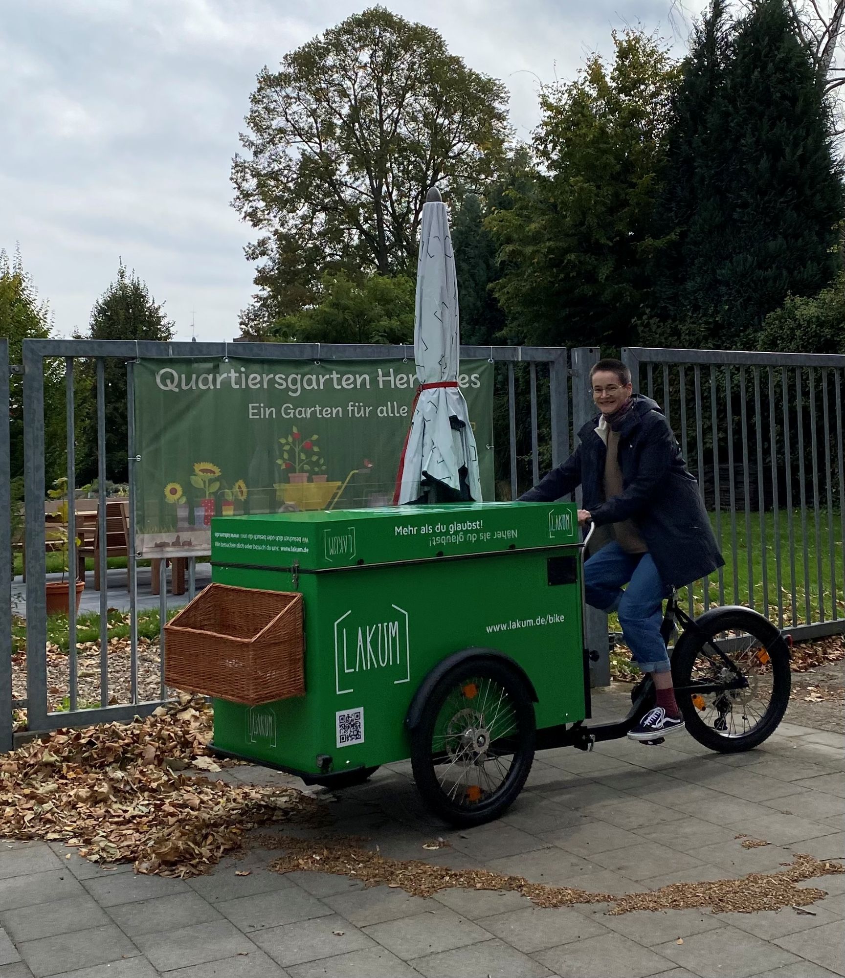 Jana fährt los Quartiersgarten (c) Lakum Katholisches Hochschulzentrum