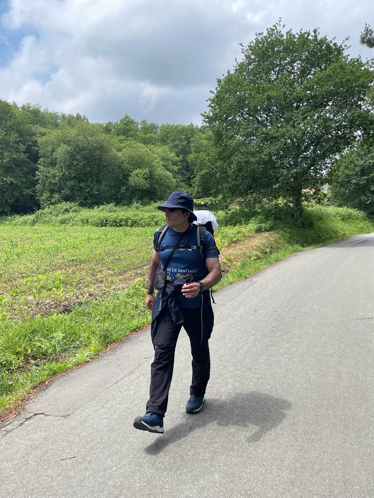 Auf dem Jakobsweg: Mouhanad Khorchide wollte raus aus der Tretmühle der Arbeit. (c) Gordon Welters