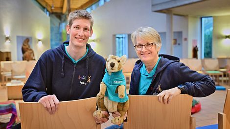 Koordinieren das Jahresprogramm zum Schwerpunkt Kinderrechte: Jonas van Stigt und Kerstin Jagodic. (c) Andreas Bischof