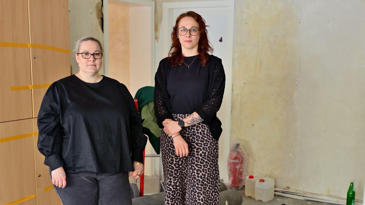 Auf der Baustelle: Mareike van Eickels (l.)  und Eva Baum (c) Andreas Bischof