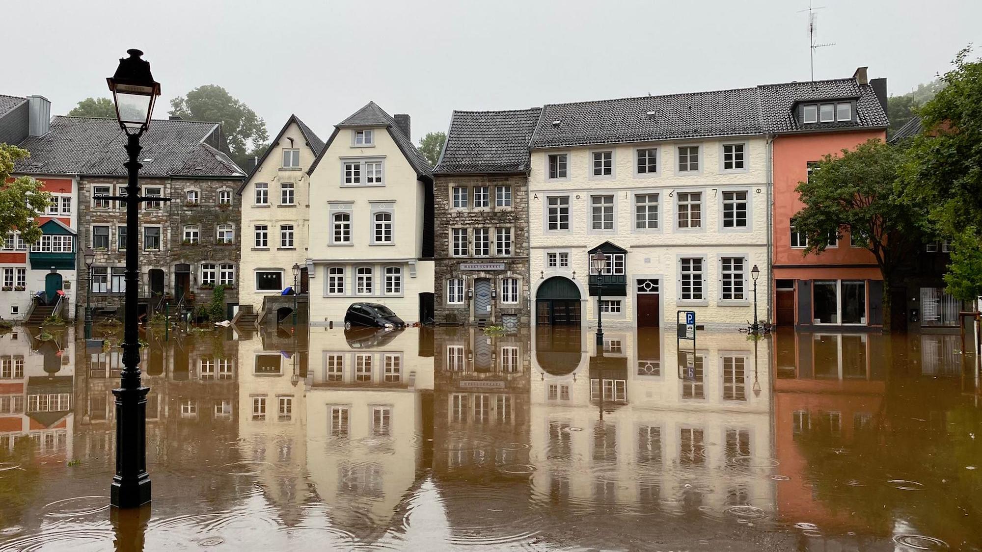 Kornelimünster war einer der Orte im Bistum Aachen, der überflutet wurde. Die Wucht der Wassermassen, durch  die andernorts auch Menschen starben, traumatisierte viele Betroffene. (c) Andreas Mölling