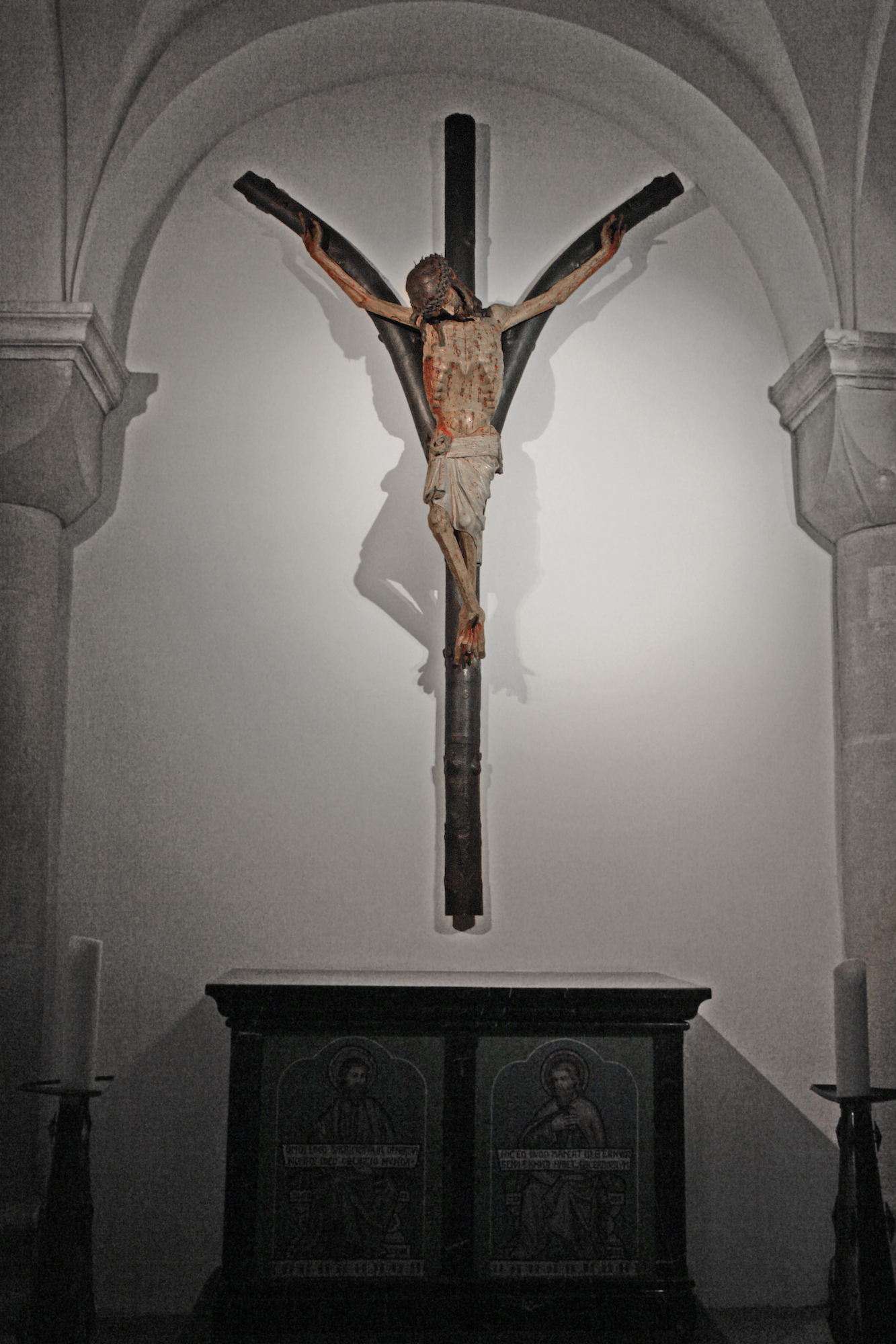Das „Schwesterstück“ für das Gabelkreuz stammt aus St. Maria im Kapitol in Köln. (c) HP Schaefer