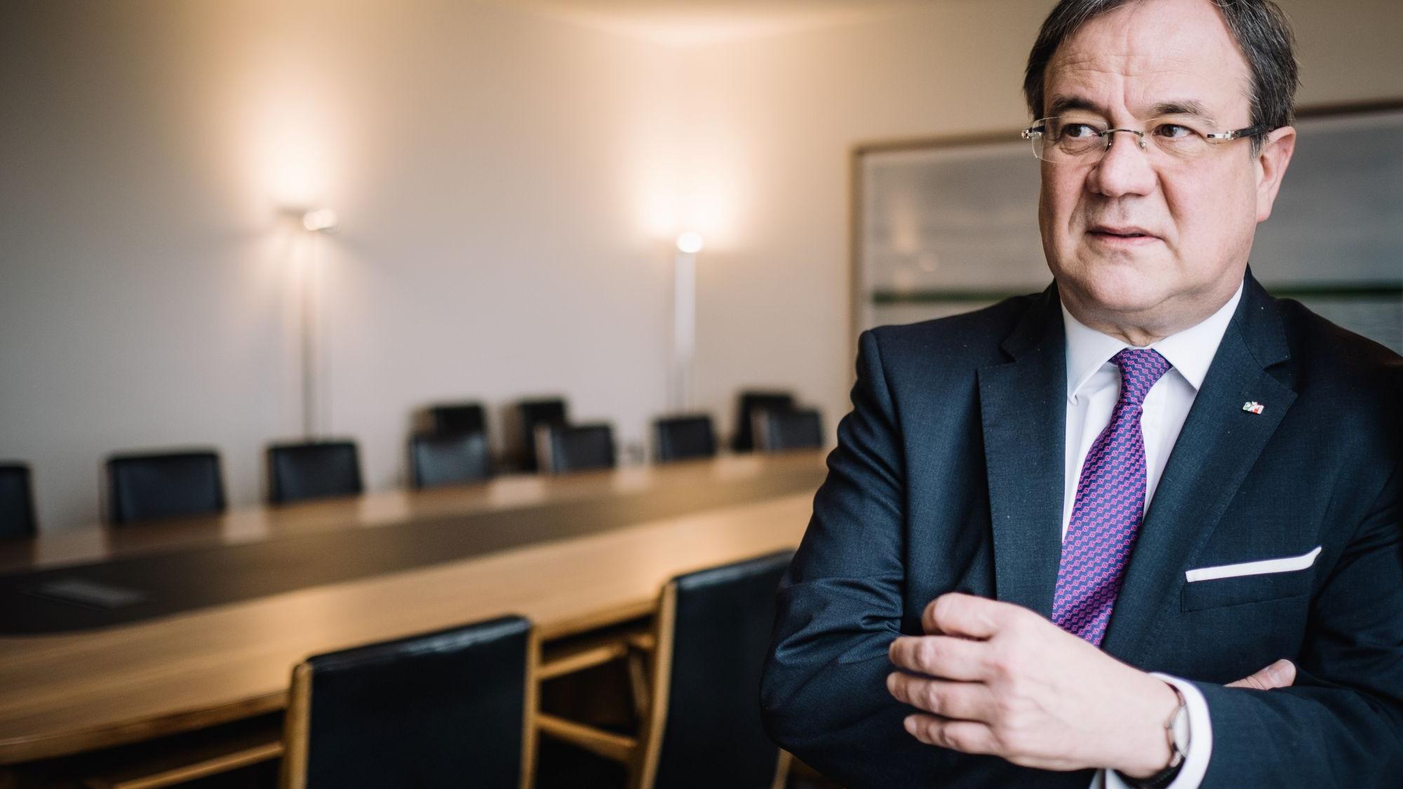Vor seiner Zeit als NRW-Ministerpräsident, Kanzlerkandidat und Bundestagsabgeordneter war Armin Laschet Chefredakteur der Kirchenzeitung für das Bistum Aachen. (c) Stefan Finger
