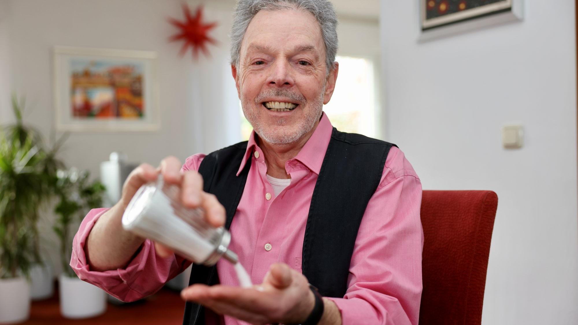 Passt zur Fastenzeit: Toni Freialdenhoven regt auch zum Zuckerverzicht an.