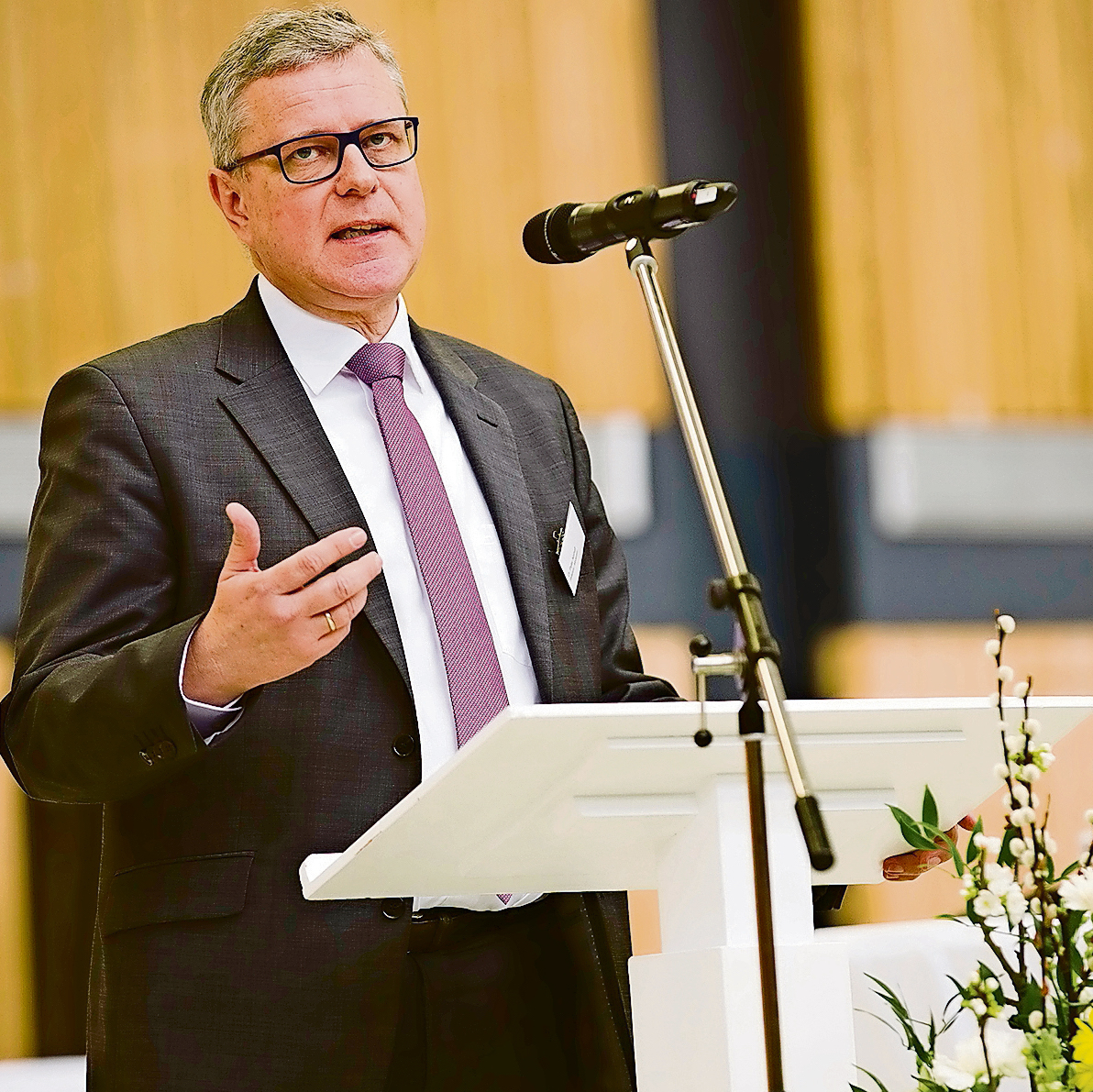 Peter Nothaft ermutigte, sich als Suchende und Glaubende zu zeigen. (c) Bistum Aachen/Lutz Müller