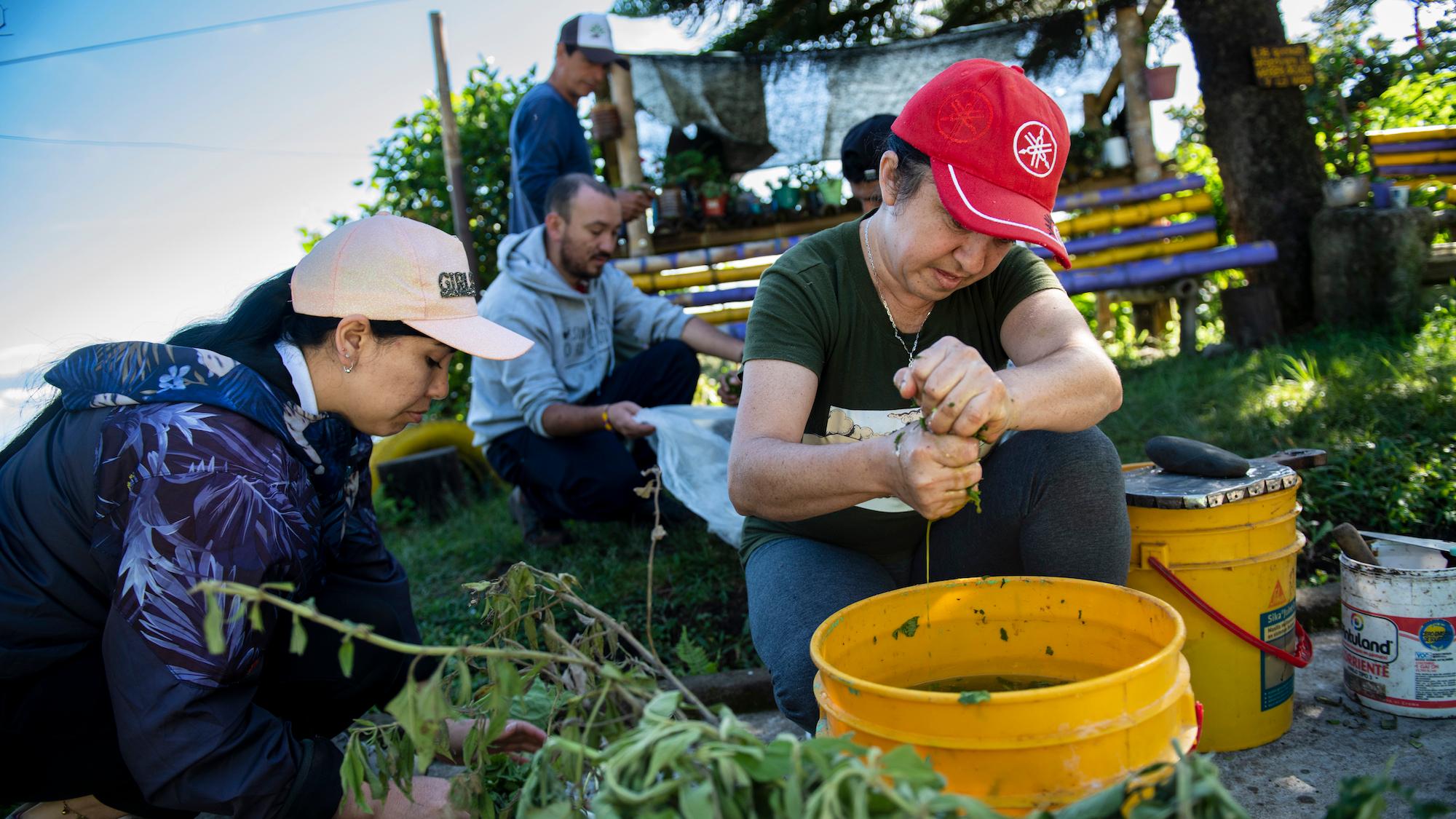 Hier in Valparaiso findet ein von der Sozialpastoral organisierter Kurs zur Herstellung von organischem Dünger mit Mikroorganismen statt. (c) Kopp/Misereor