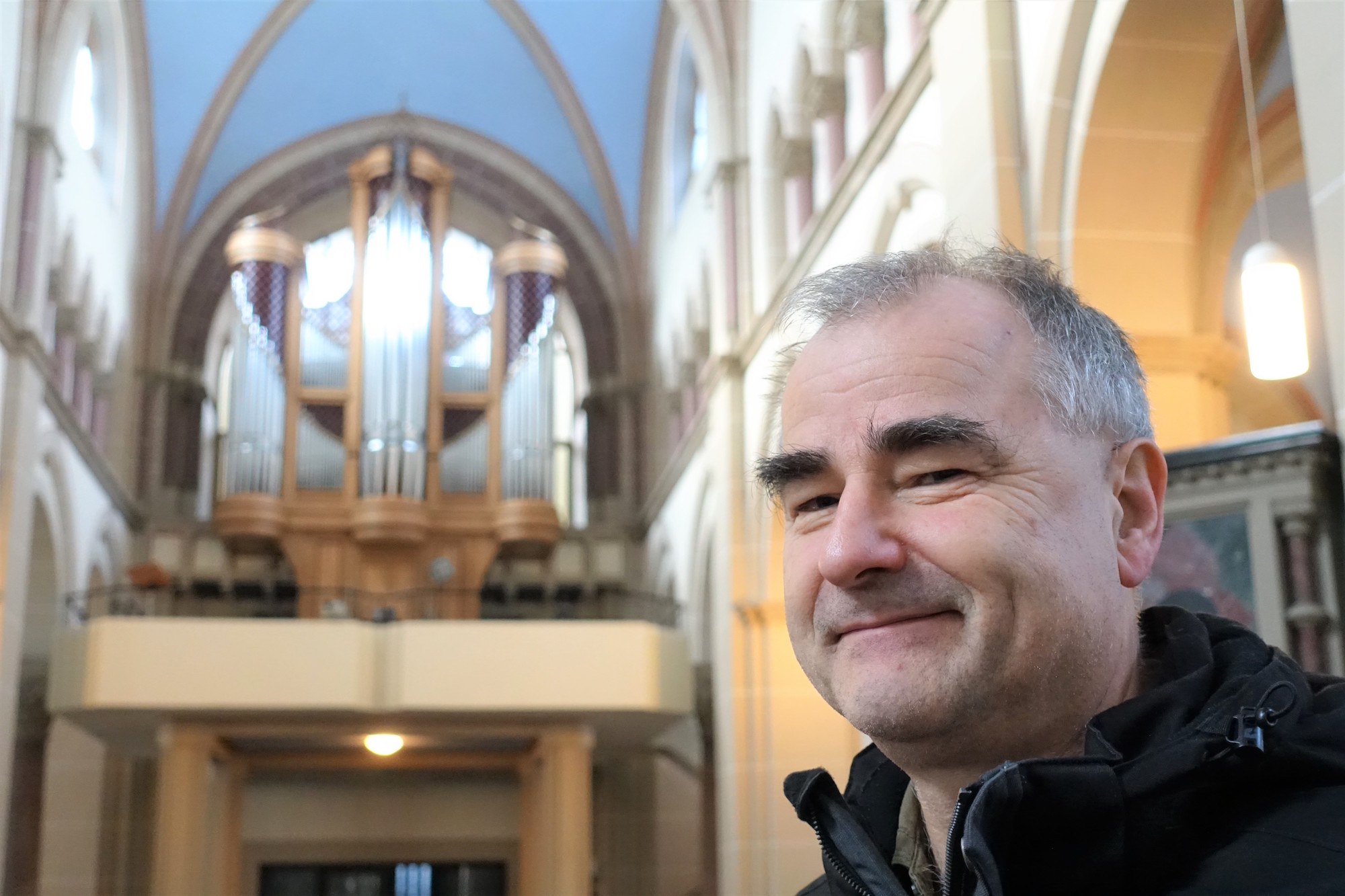 Organist Peter Eich in der Kirche St. Joachim Düren. (c) Andreas Drouve