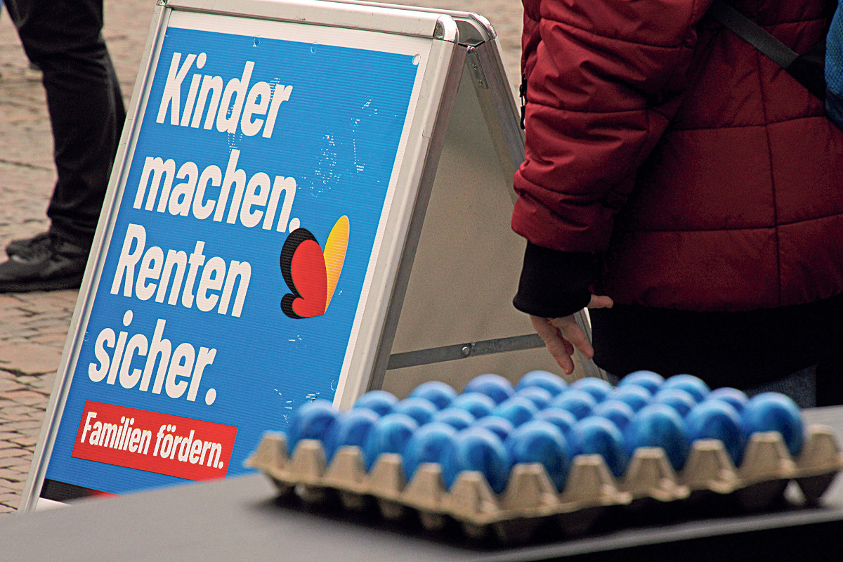 Einfache Sprache, einfache Botschaft – damit erreicht die AFD viele Menschen. (c) Michael Klarmann