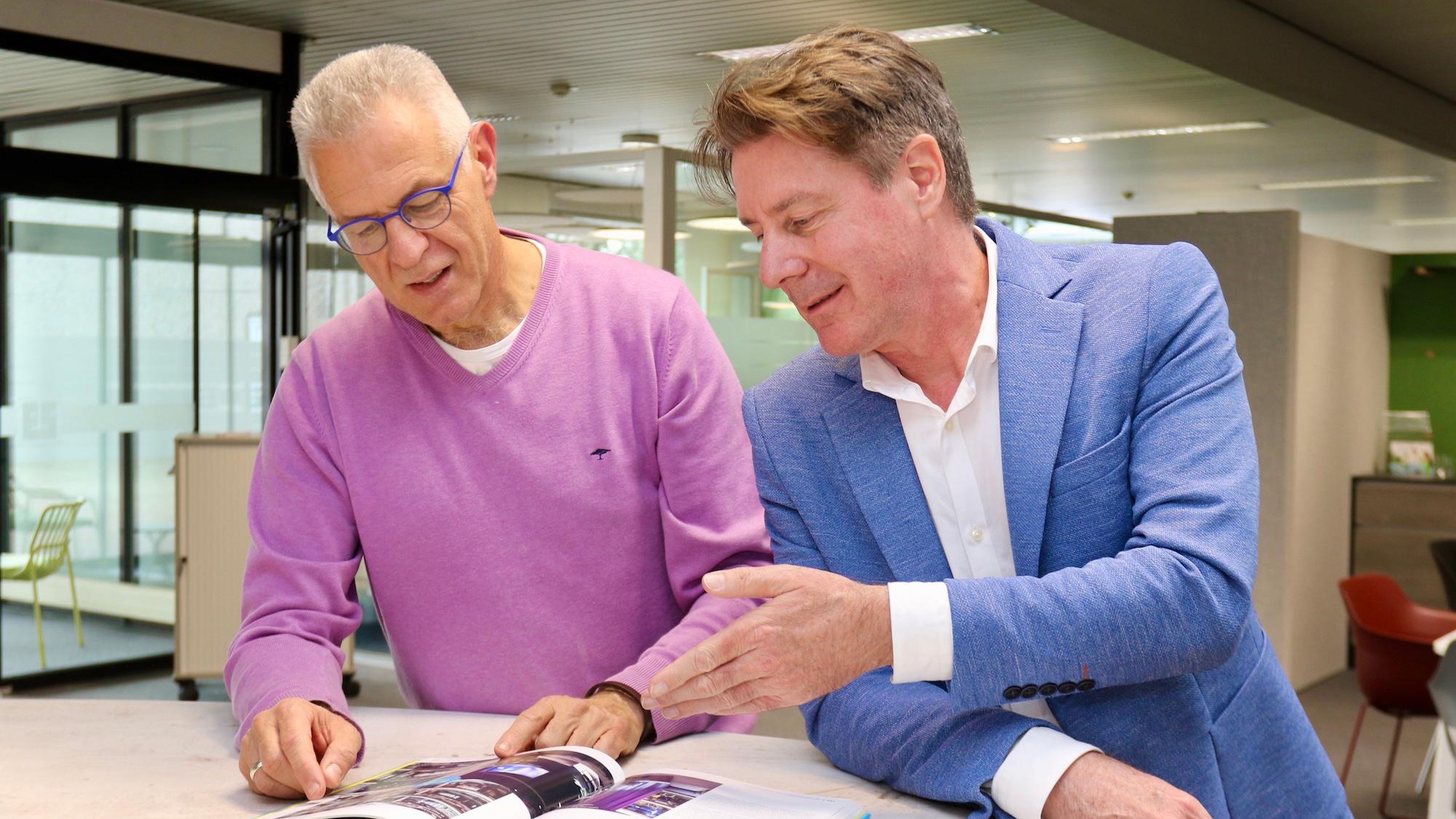 Achim Engels (links) und Wolfgang Walbert gehören zu den Gründungsmitgliedern der Initiative Schattensprung. (c) Stephan Johnen