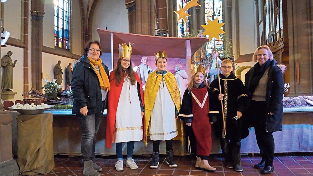 Freuen sich auf Berlin: Monika Meyer, Franziska Meyer, Johannes Meyer, Nelly Wagner, Nick Wagner und Agnieszka Wagner (v. l.). (c) Daniel Boss