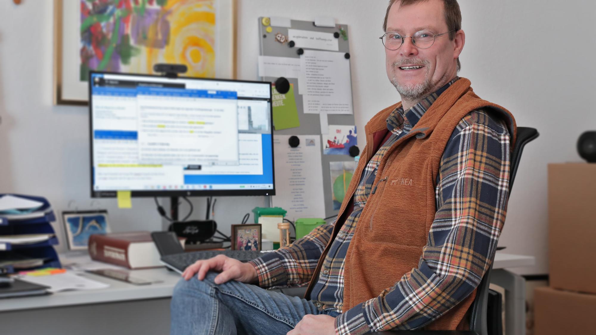 Gemeindereferent Thomas Guntermann setzt sich als Betriebsseelsorger für Menschen ohne Arbeit ein. (c) Dirk Jochmann