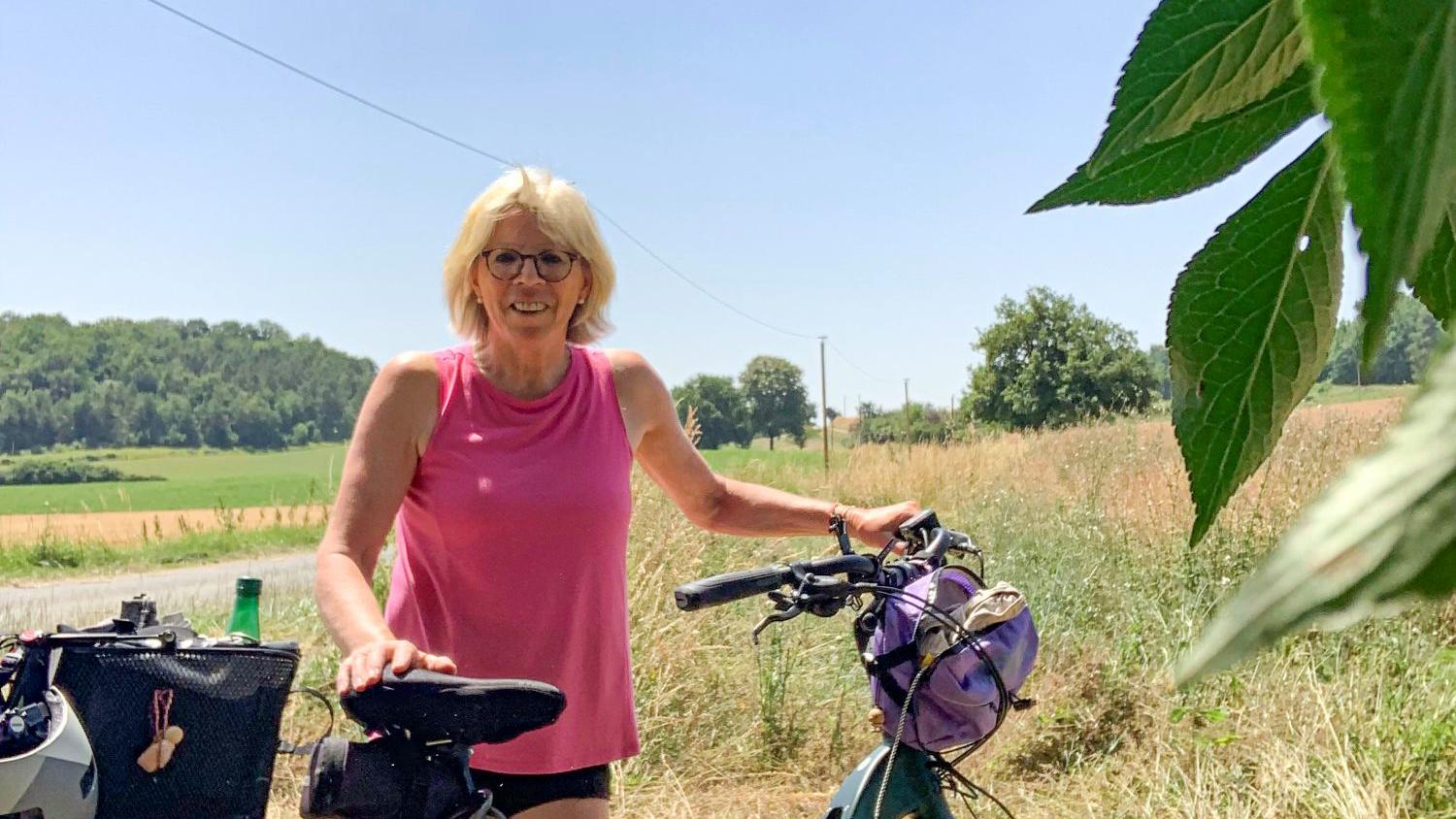 Kilometer 1000 geschafft: Friederike Hollenberg ist auf dem Weg nach Santiago. (c) Friederike Hollenberg